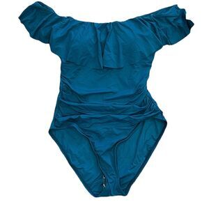 La Blanca Island Goddess Off Shoulder Ruffle Swimsuit 6